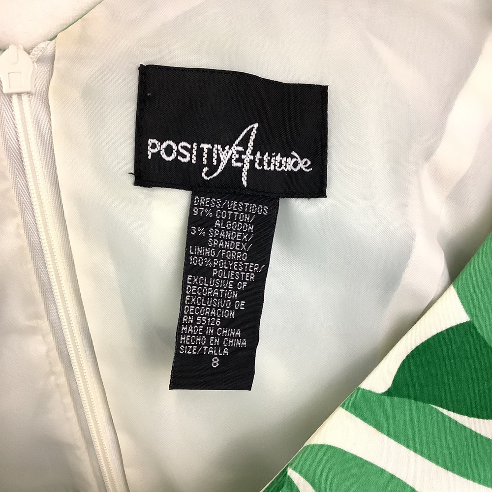 POSITIVE ATTITUDE Sleeveless A-Line Midi Dress - Picture 4 of 13